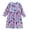 Purple, variant on Wilark Girls Cotton Dress Size 4 T, Long Sleeve Printed Casual Cute Fall A Line Dress Pink