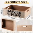thumbnail image 2 of Organizador de aperitivos Tray GlikCeil Movie Night de madera, 30 x 22 x 9 cm, 2 of 7