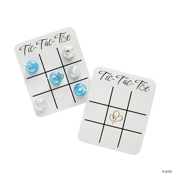 Tic-Tac-Toe Wedding Game Cards - 12 Pieces