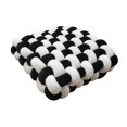 thumbnail image 1 of Almohada con nudo, cojín de felpa de punto, cojín nórdico para silla, cojín decorativo para asiento para habitación, dormitorio, decoración del hogar En y negro, 1 of 8