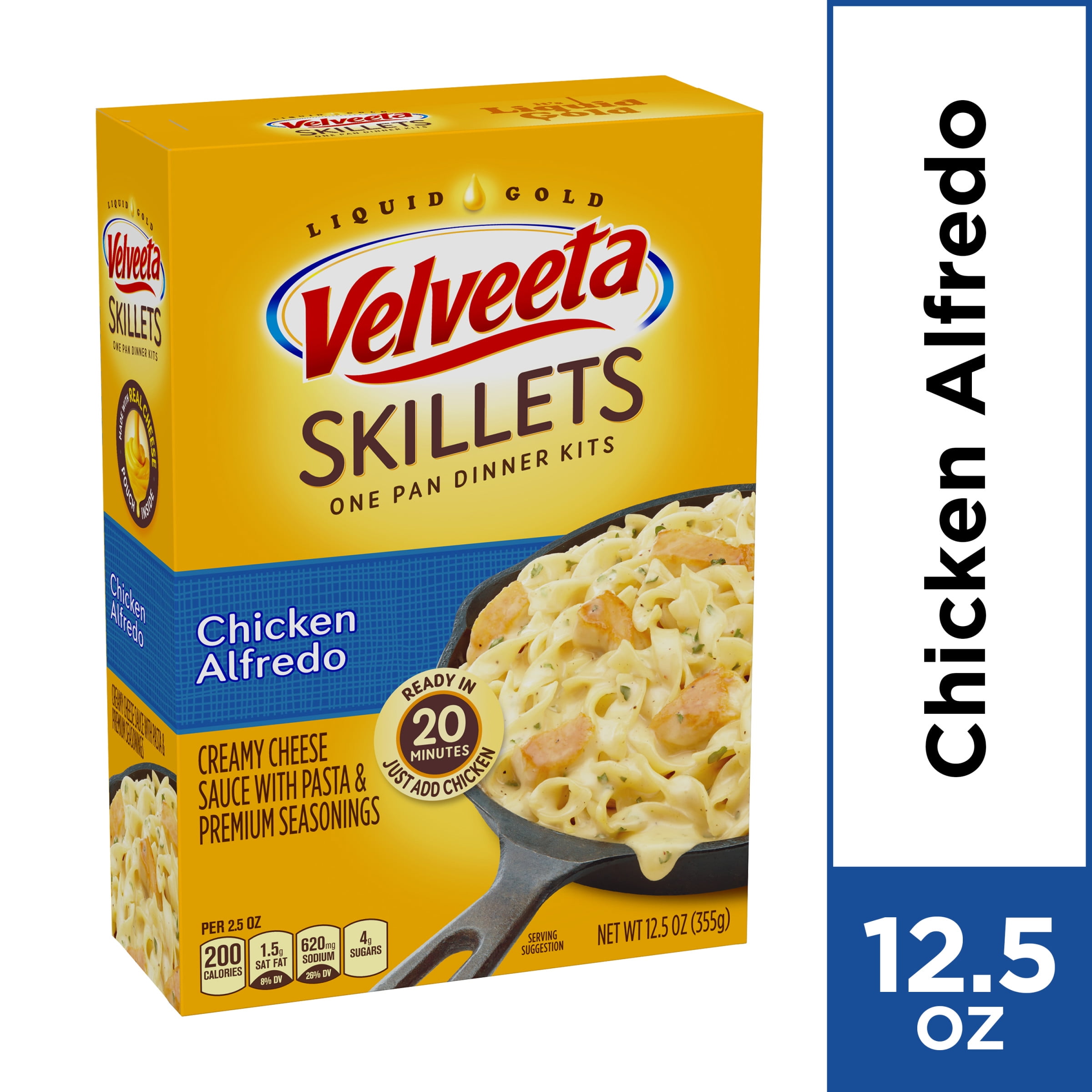 Velveeta Skillets Chicken Alfredo Dinner Kit, 12.5 oz Box