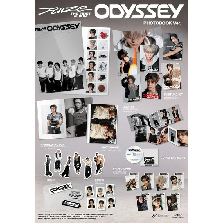 RIIZE - [ODYSSEY] 1st Album PHOTOBOOK RANDOM Version - Walmart.com