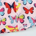 thumbnail image 5 of MIASHUI Boys Button Down Shirts Summer Short Sleeve Graphic Print Tops with Hat,Pink,2-3 Years, 5 of 5