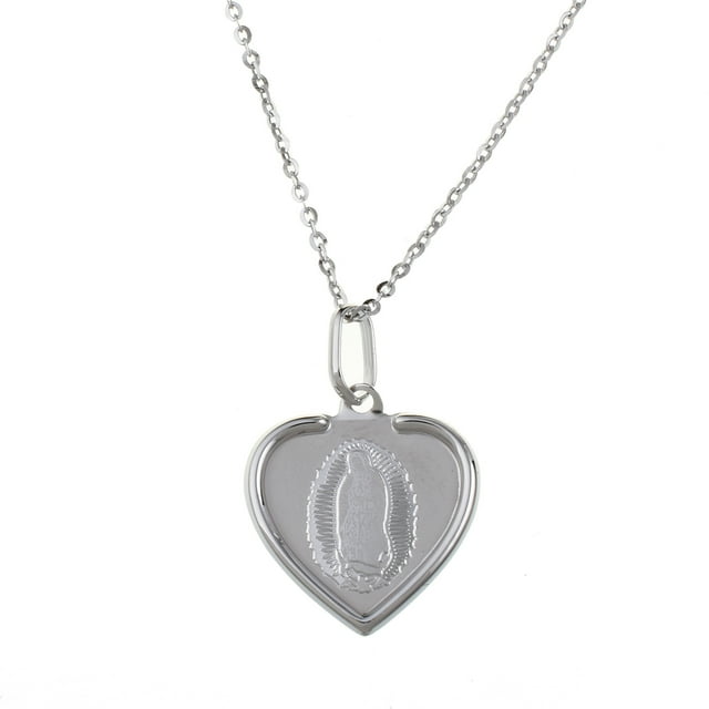 Medalla Virgen de Guadalupe Medalla Italiana Corazón Grabado Laser