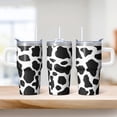 thumbnail image 2 of Geometric Design 20oz Stainless Steel Insulated Tumbler With Handle Double Wall Leak Proof For Coffee Tea Travel, 2 of 5