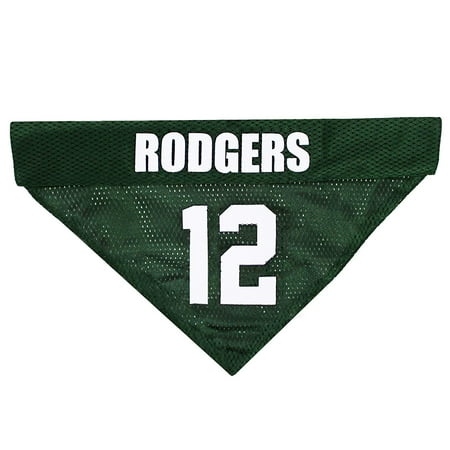 Pets First NFLPA Aaron Rodgers Reversible Bandana - Licensed available 8 Team Players 2 sizes