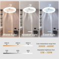 thumbnail image 5 of Ceiling Fans With Remote Control And Light Lamp Fan E27 Converter Base Smart Silent Ceiling Fans For Bedroom Living Room, 5 of 5