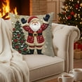 thumbnail image 6 of Hometravel Holiday Pillow Cover, Christmas Theme 17.7x17.7 Inch Cushion Case, Soft Fabric Decorative Pillow Protector with Hidden Zipper, 6 of 6