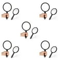 thumbnail image 3 of pitrice 2x Easy To Carry Handheld Mirror Clear And Convenient Wide Application Magnifying Mirror With Handle black 5Set, 3 of 6
