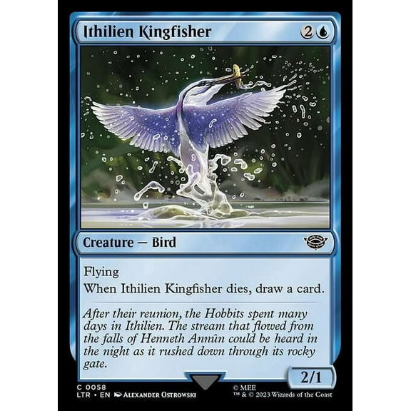 MtG Tales of Middle-Earth Common Ithilien Kingfisher #58