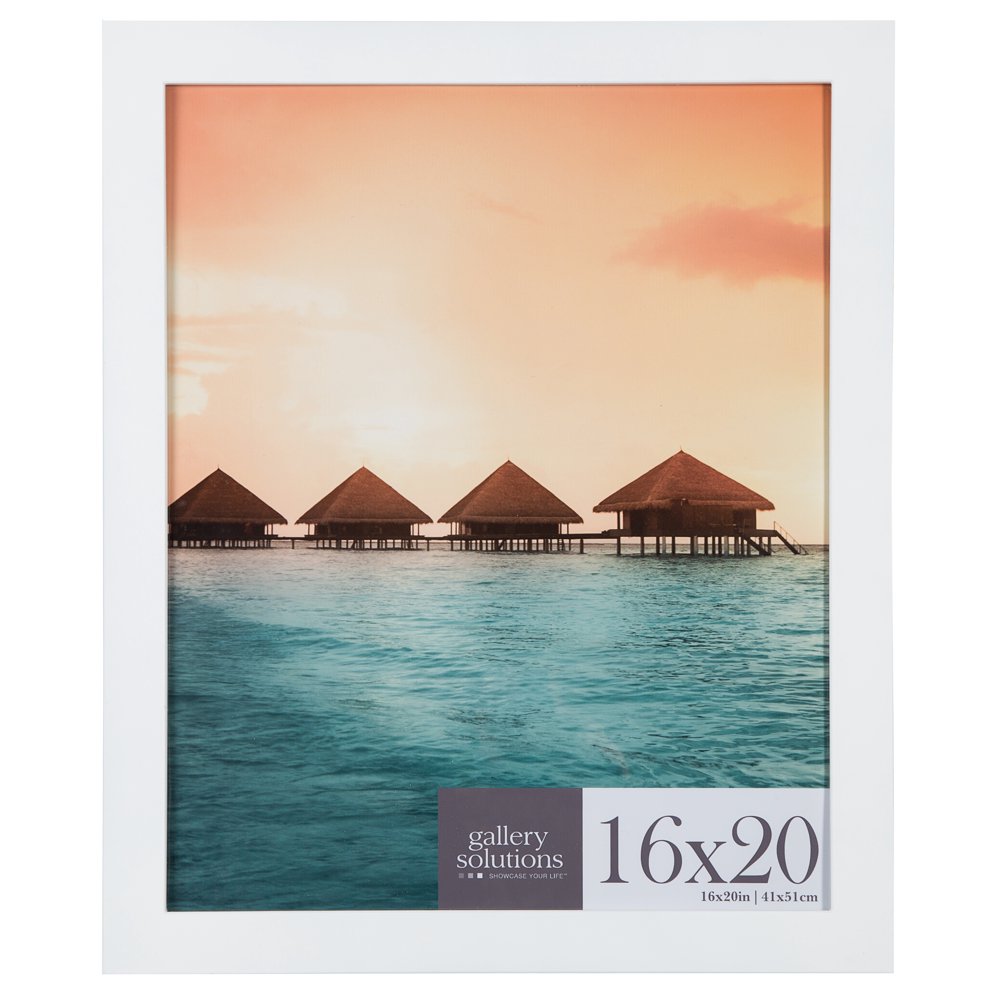 16x20 White Flat Large Wall Frame