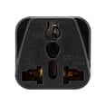 thumbnail image 3 of 2x Plug Adapter In Black - Set Of 2 Pieces Type B Power Socket Travel Adapter For Germany, Italy, Spain, France - Converter Conversion Device, 3 of 5