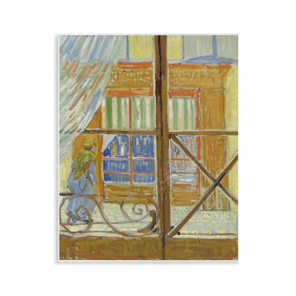 Stupell Industries Van Gogh View of Butcher's Shop Buildings & Architecture Painting Unframed Art Print Wall Art, 11 x 14