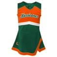 thumbnail image 2 of Girls Youth Green Miami Hurricanes Cheer Captain Jumper Dress, 2 of 3
