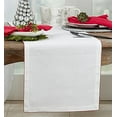 thumbnail image 1 of Fennco Styles Whip Stitched 100% Cotton Table Runner 16"W x 72"L - Red Table Cover for Home Décor, Dining Table, Holiday, Banquets, Family Gathering and Special Occasion, 1 of 1