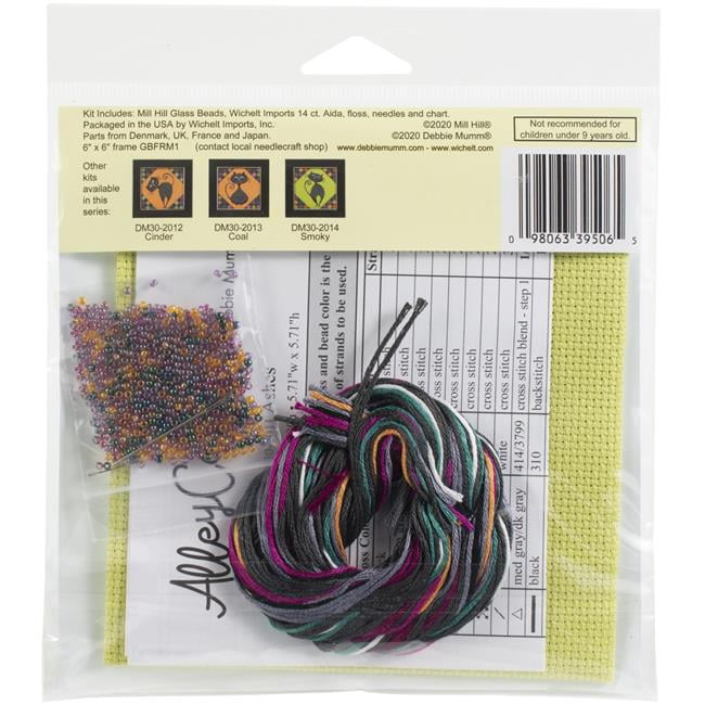 Mill Hill Snowbells Christmas Cross Stitch Kit By Debbie Mumm - Includes Glass Beads & Instructions