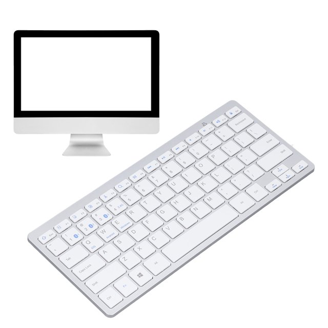 Teclado para computerador Portátil, Teclado inalámbrico Recargable de Guardado de Energía para PC Para Tableta para laptop para laptop