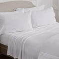 thumbnail image 1 of Velvet Plush Sheet and Pillowcase Set with Extra Deep Pockets | Extra Soft Micro Fleece Sheet Set | Ultra Plush and Cozy Warmth | Velvety Soft Heavyweight | Tribeca Collection (Twin, White), 1 of 7