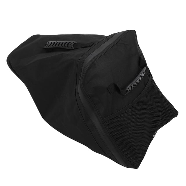 Bolsa De Almacenamiento Lateral Trasera, Bolsa De Almacenamiento De Asiento De Bolsillo De Malla Con Cremallera Impermeabilizante Recubierta De PVC Resistente A La Intemperie Para
