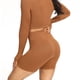 thumbnail image 1 of Gibobby Pantalones cortos de yoga Pantalones cortos Atlético Yoga Yoga Pantalones cortos Leggings Fitness Correr Deportes Mujeres Entrenamiento Pantal(Marrón,M), 1 of 4