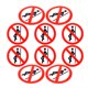 thumbnail image 1 of unbranded 10Ud Etiquetas Autoadhesivas Para Seguridad Señal No Apoyar En Superficies, 1 of 8