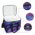 thumbnail image 6 of FORMRS Insulated Cooler Bag 24 Cans Capacity Soft Leakproof Lunch Box with Side Pockets, Purple Galaxy Pattern, 6 of 7