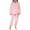Pink, variant on cfhntfmh Womens Plush Pajama Sets Soft Long Sleeve Winter Fleece Pullovers Homewear Pants Sets 2 Piece Lounge Sleepwear