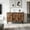 Antique Black, variant on LJAN 47.24" Geometric Sideboard with Straight Wood Pattern, Vintage Entryway Sideboard Cabinet, Entryway Buffet Sideboard with 4 Straight Wood Pattern Doors for Living Room Entryway