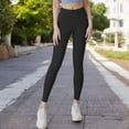 thumbnail image 2 of Women's High Waist Full-Length Workout Leggings - X Large, Black, 2 of 5