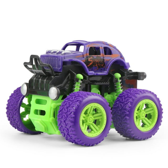 Coche de juguete RC Realistic Stunt Off-Road 4WD morado para niños