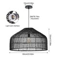 thumbnail image 4 of Arturesthome Woven Boho Pendant Light, Rattan Wicker Chandelier Hanging Lamp Ceiling Lighting Fixture for Kitchen Island Restaurant Craft Room, 4 of 14
