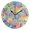 Black, variant on Mixture Color Mermaid Scales Round Wall Clock Silent Analog Battery Operated Black Pointer Home Decor 9.84" Diameter