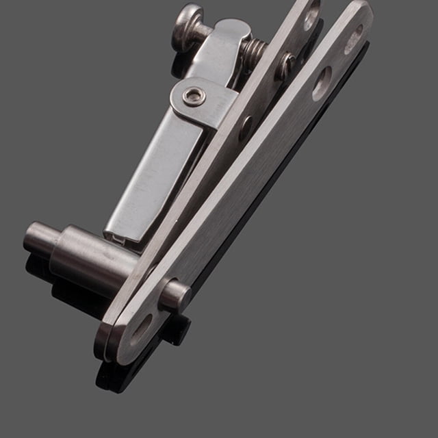 LOLIPPYY Silver Hinge 1Set Swivel Joint Hinge for Wooden Doors Durable Easy to Install Hardware Hinges
