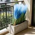 thumbnail image 3 of 20Pcs Artificial Pampas Grass 55cm Faux Dried Flowers Bouquet for Home Decor Wedding Centerpiece Boho Floral Arrangement Living Room Bedroom Dining Room Entryway Vase Filler Natural Reeds Stems, 3 of 6