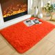 thumbnail image 1 of Alfombra de Área Merelax Moderna Suave y Esponjosa Shaggy 60x90 cm Naranja Rojo, 1 of 6