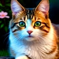 thumbnail image 2 of Gorgeous Gaze - Cat Portrait Canvas Wall Art, 2 of 2