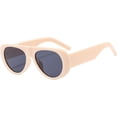 thumbnail image 2 of 2024 Fashion Large Frame Retro Sunglasses Male UV Resistant Oval Female Minimalist Style Pilot Sun Glasses N45, 2 of 4