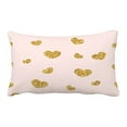 thumbnail image 1 of Funda de almohada ABPHQTO Golden Chaotic Confetti Hearts Love Valentine Day 50x75 cm, 1 of 1