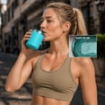 thumbnail image 5 of Ozark Trail 10oz Ceramic Lined Stainless Steel Lowball Tumbler with Magnetic Tritan Transparent Slider Lid, Teal, 5 of 17