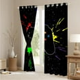 thumbnail image 4 of Game Controller Blackout Curtains for Kids Boys Teens Bedroom Colorful Video Game Gamer Gaming Gamepad Decor for Home Living Room Grommet Window Drapes 2 Panel Set, 52"x84", 4 of 5