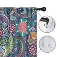 thumbnail image 4 of Blackout Kids Curtains,Multicolor Ethnic Paisley and Floral Pattern Childrens Insulated Curtains Set Of 2,Bedroom Essentials,Toddler Room Decor 42x54in(106x137cm), 4 of 5