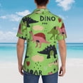 thumbnail image 6 of Bixox Men's Hawaiian Shirts Men's Cute Dinosaurs Print Short-Sleeve Shirt-Small, 6 of 8