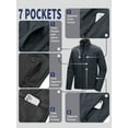 thumbnail image 6 of Off Road Ventures Men's Fleece Lined Softshell Jacket Lightweight Waterproof Windbreaker Rain Shell Jacket for Outdoor Hiking, 6 of 8