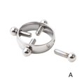 thumbnail image 1 of Wmool Adjustable Screw Non-Piercing Fake Piercing Nipple Z x RingS Jewelry HOT, 1 of 9