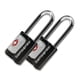 thumbnail image 1 of Candado de Viaje Samsonite Pack de 2 con Llave, Aprobado por la TSA, Negro, 1 of 1