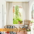 thumbnail image 3 of Linen Sheer Outdoor Curtains Length Panels Set Lightweight Groet Top Burlap Linen Panels for Patio Pergola Porch L with Tieback Ropes, 3 of 8