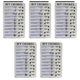thumbnail image 2 of 5X My Chores Memo Plastic Board, Detachable and Reusable Memo for Check Items and Form,5 x My Chores Memo,White, 2 of 6