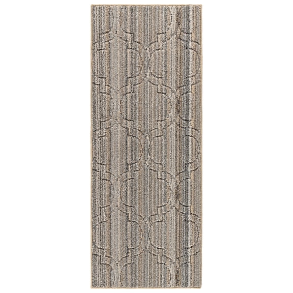 Garland Rug Studio Plush Silhouette Earth Tone Indoor Runner Rug, 2' x 8'