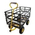 thumbnail image 3 of DUOSONG Wagon Cart Garden Cart Trucks Make It Easier To Transport Firewood Yellow+Black Black Metal Garden & Outdoor Garden Supplies Garden Carts, 3 of 21