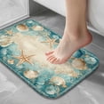 thumbnail image 5 of 1pc Seashell Absorbent Non-Slip Bathroom Thickened Flannel Rug Decor,Soft,Quick Drying,Suitable For Indoor/outdoor Use,Bathrooms,Bedrooms,Kitchens,Terrace,Laundry Rooms,16"x24", 5 of 7